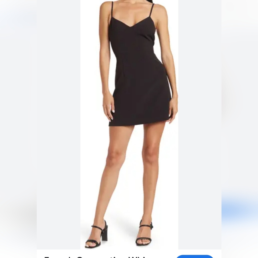 Princess Polly black bra mini dress size 0 cotton blend. Like new